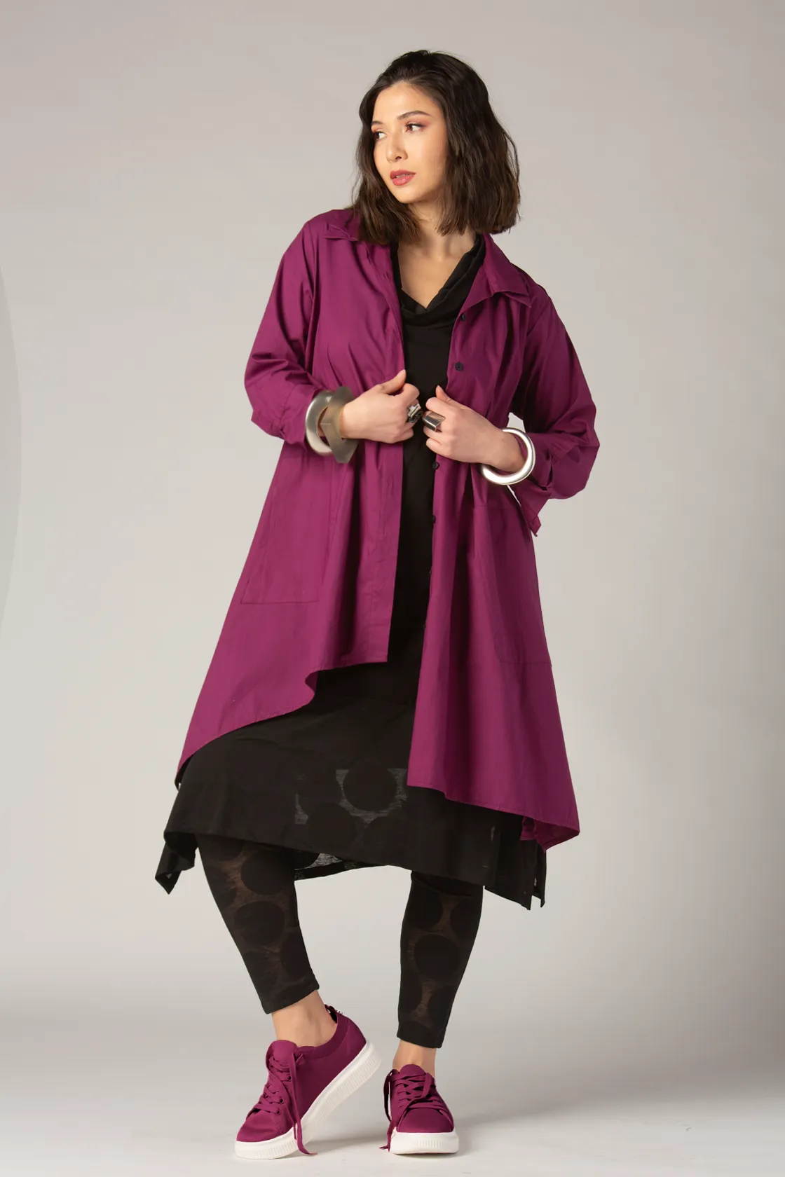 LUUKAA N/S Tunic in Black Dots