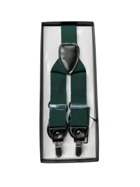 Men's Green Suspenders