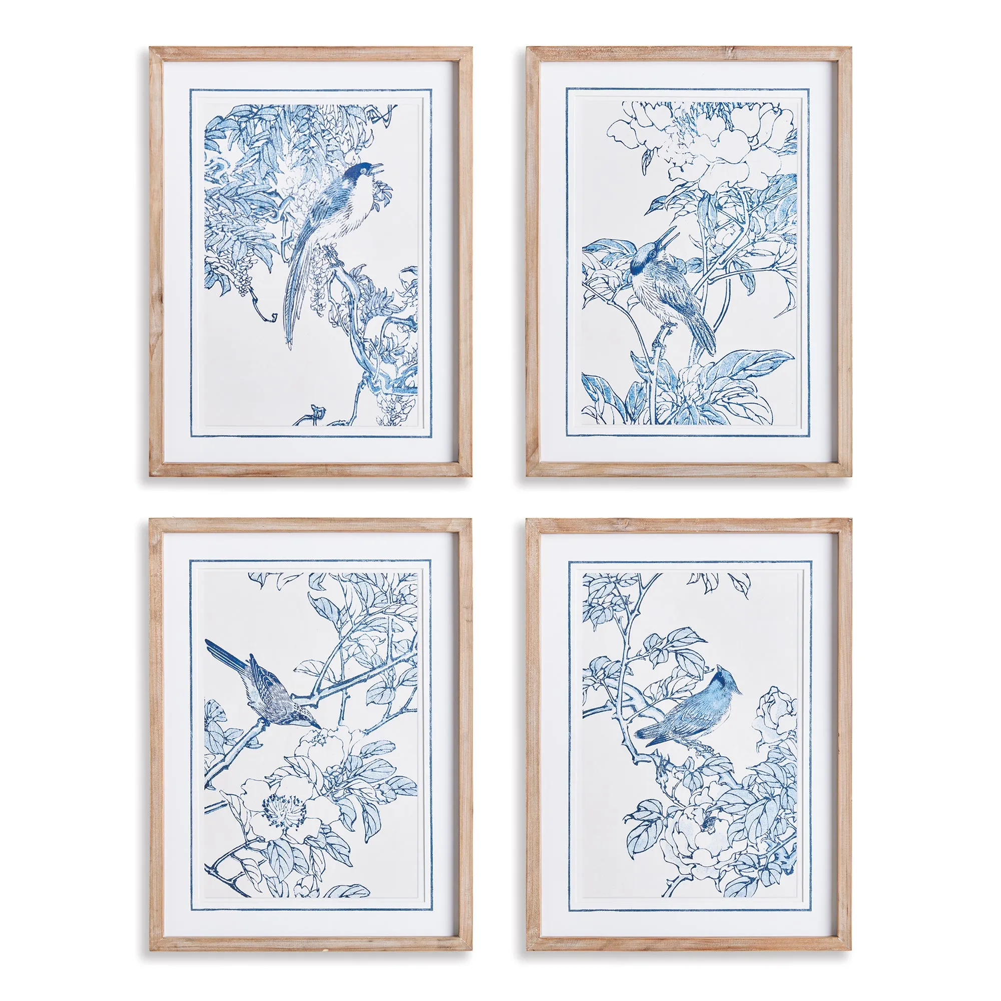 MONOCHROMATIC BIRD STUDY, SET OF 4 BY NAPA HOME & GARDEN