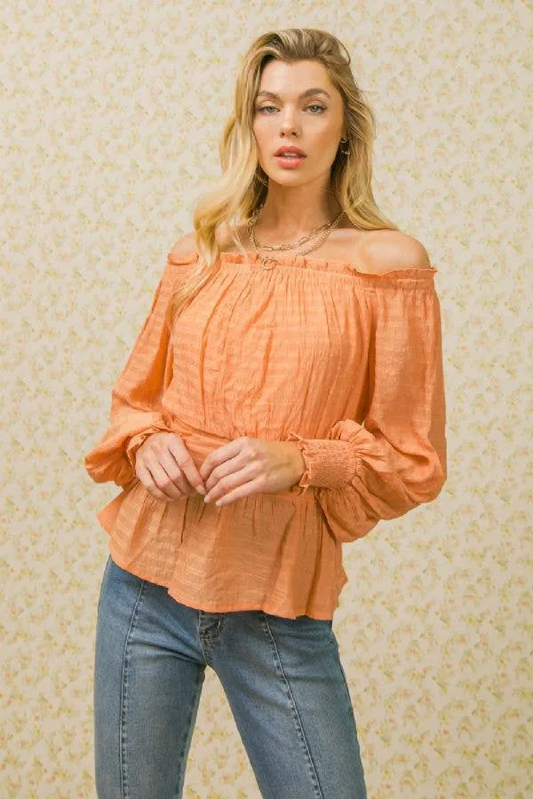 Off Shoulder Ruffled Top