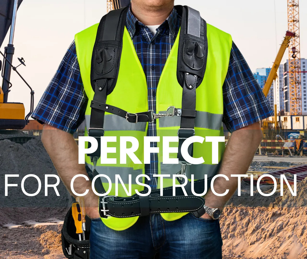 Padded Suspenders for Tool Belt