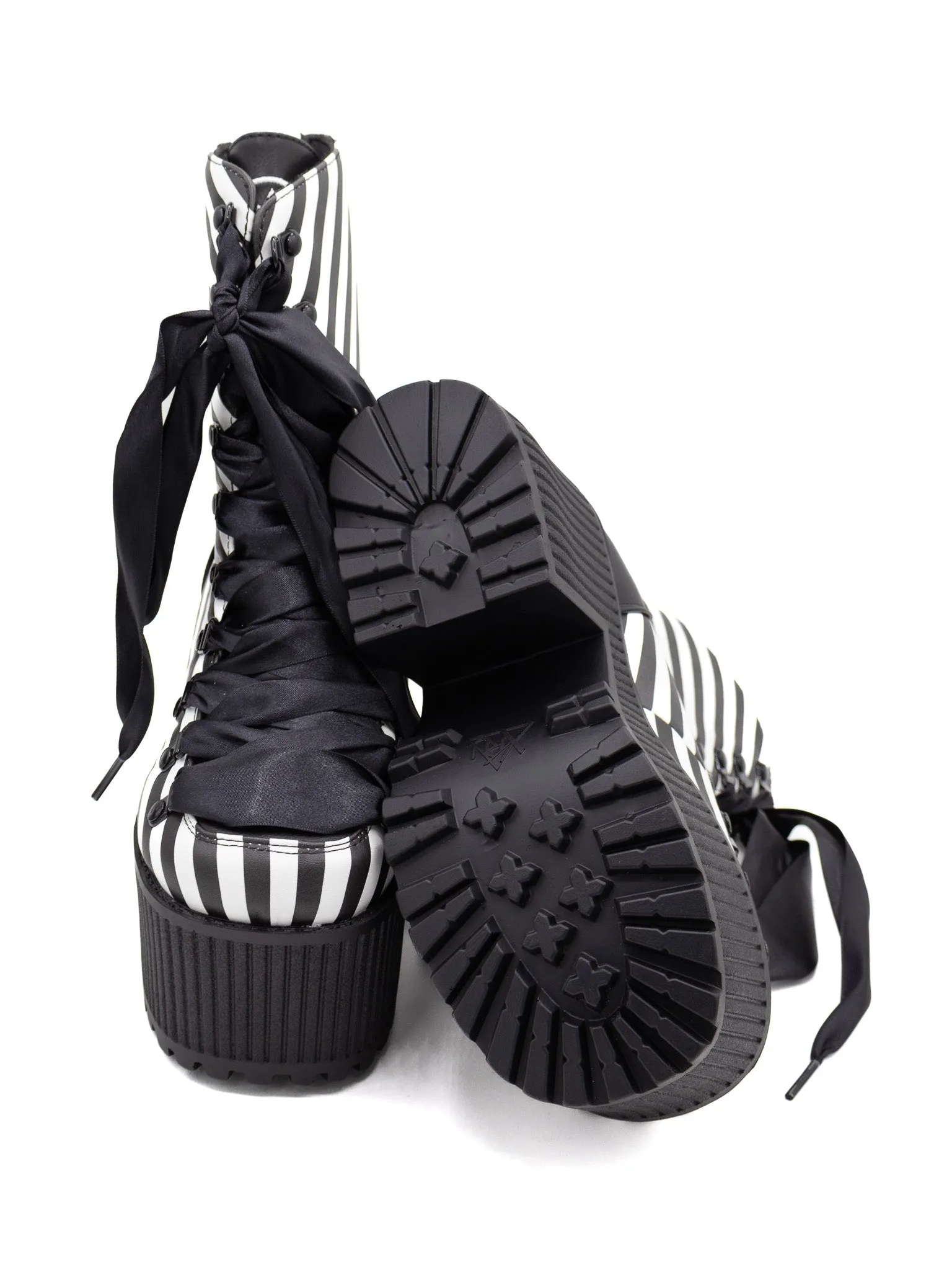 Pandora Striped Platform Boot STRANGECVLT