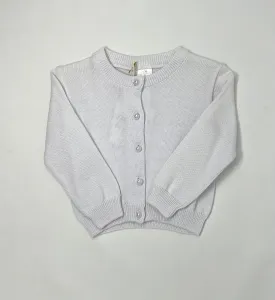 Pearl Button Cardigan - White
