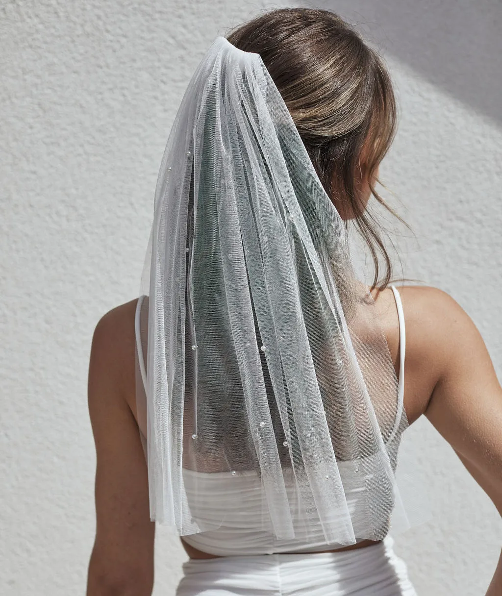 Pearl Tulle Veil