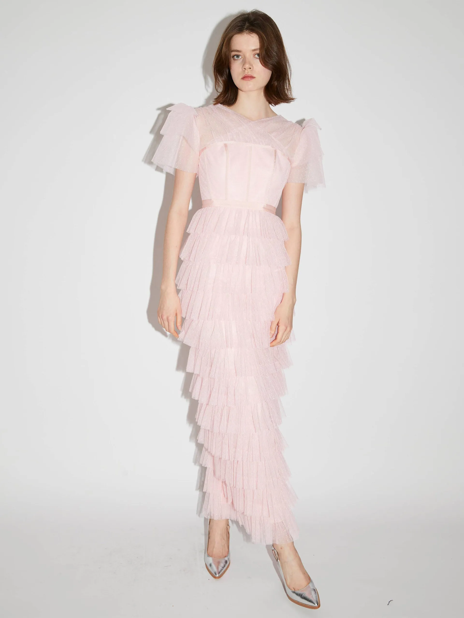 Pink tulle Giuliana dress