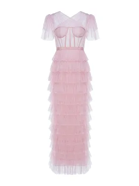Pink tulle Giuliana dress