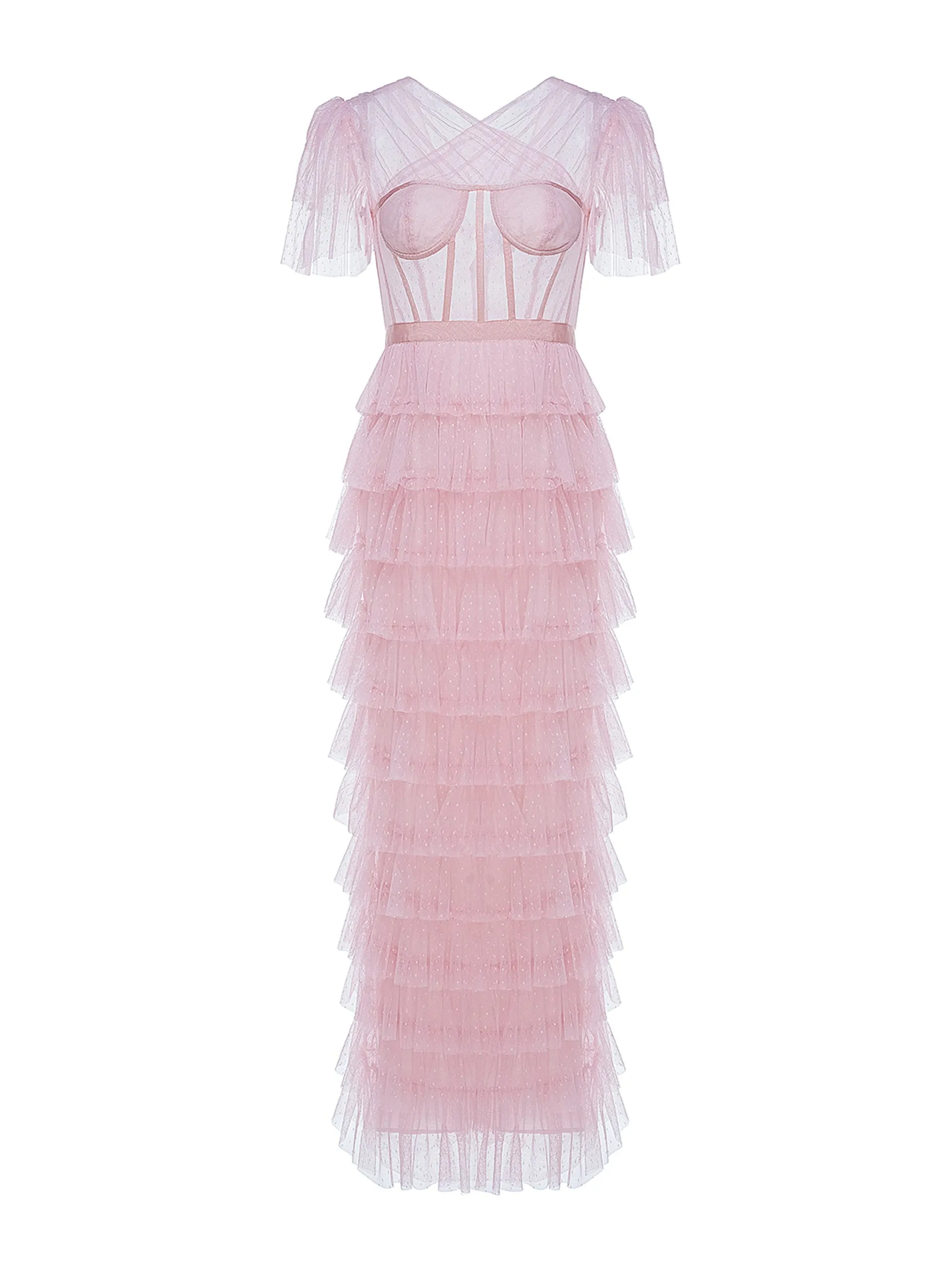 Pink tulle Giuliana dress