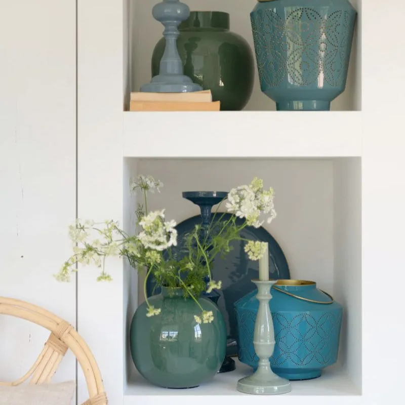 PIP Studio Green Enamelled Lantern