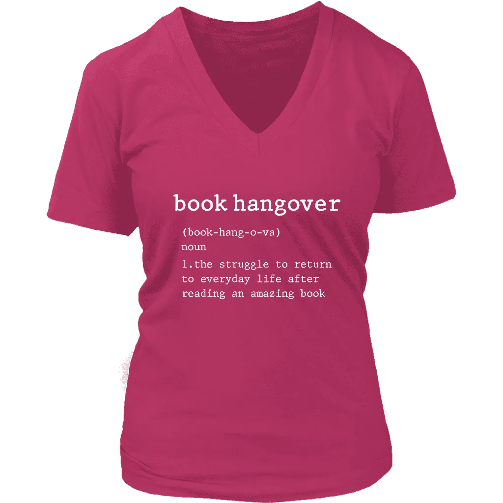 "Book hangover" V-neck Tshirt