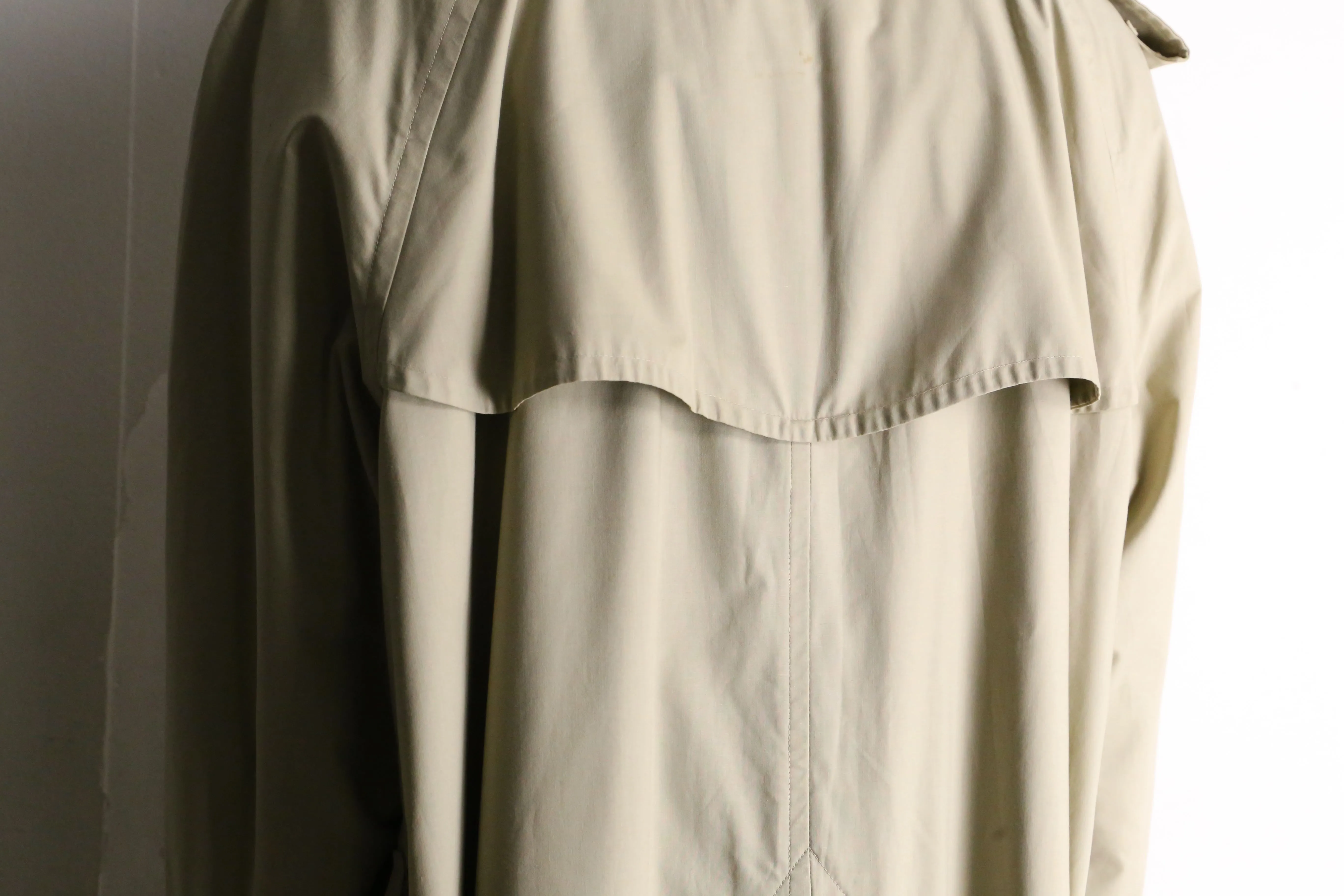 "Burberry's" natural beige long trench coat