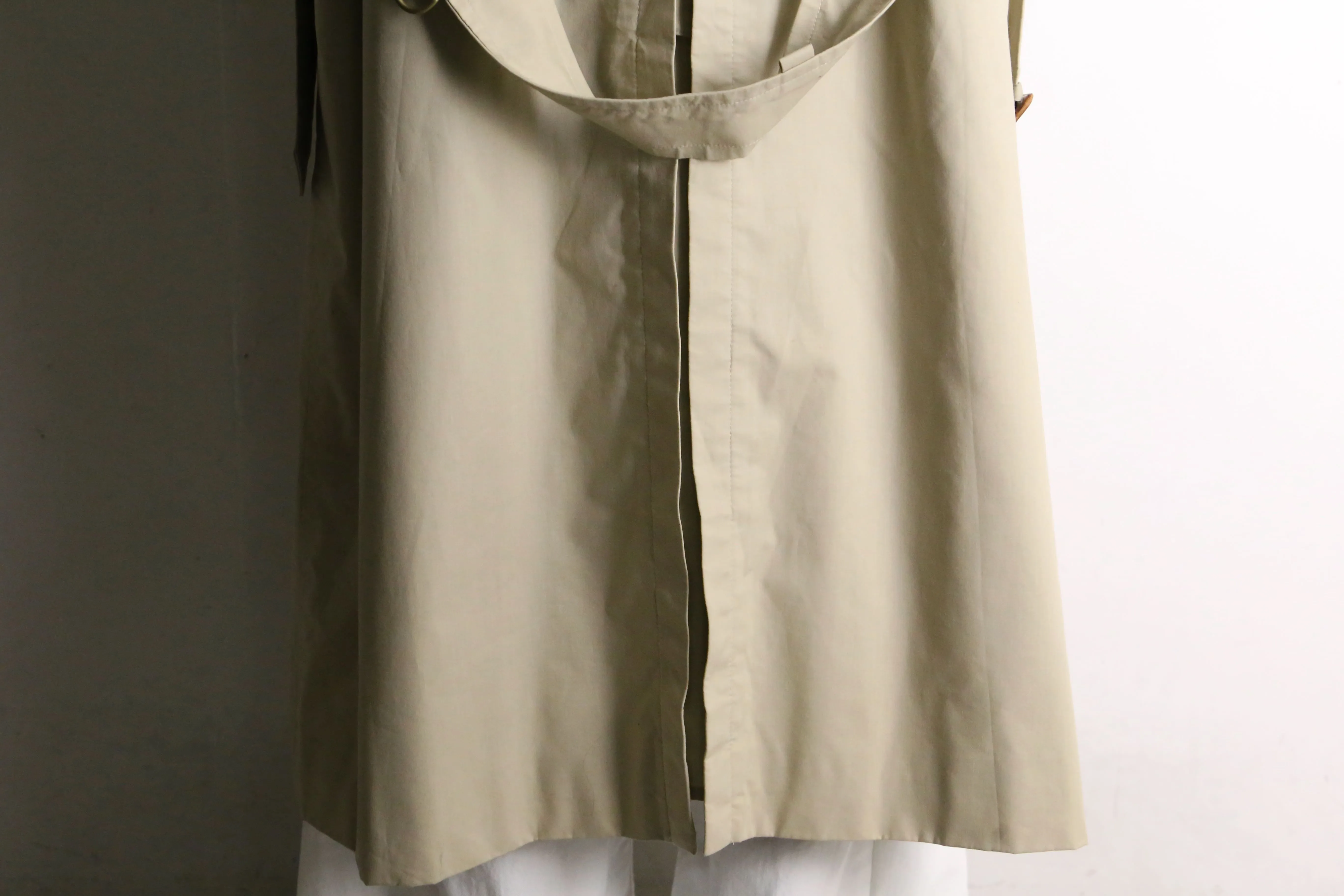"Burberry's" natural beige long trench coat