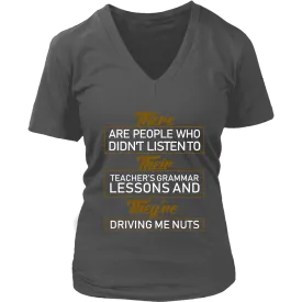 "GRAMMAR" V-neck Tshirt