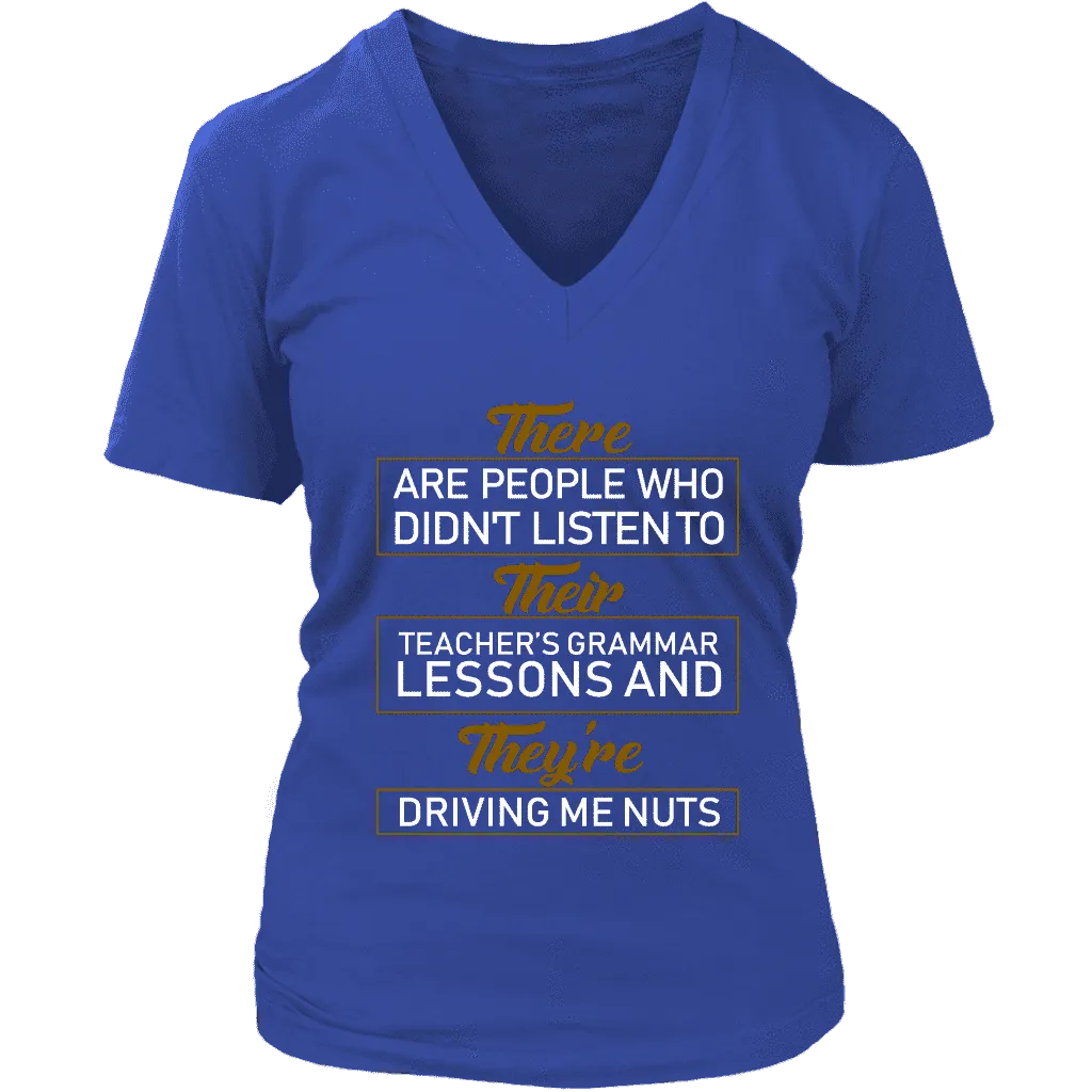 "GRAMMAR" V-neck Tshirt