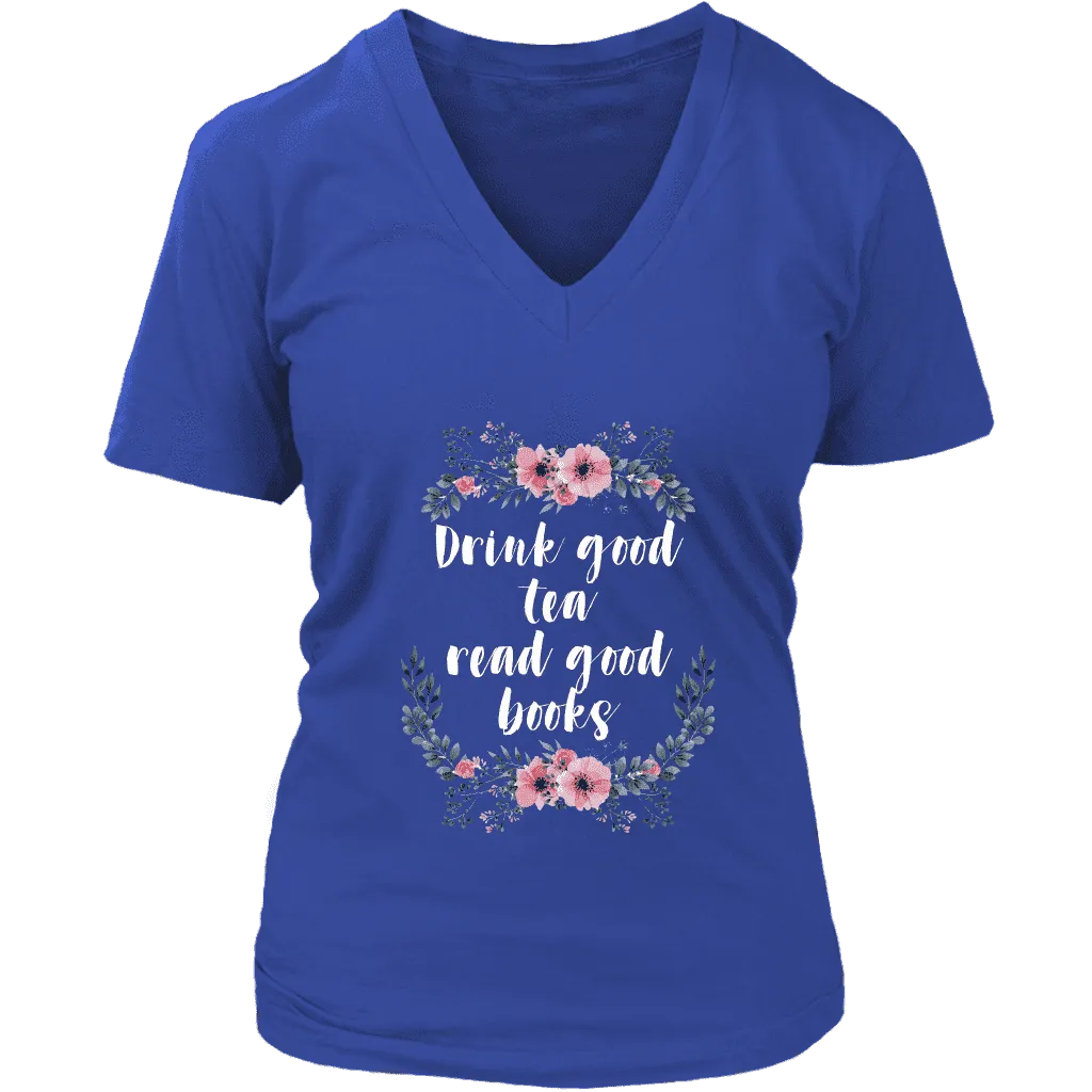 "Read Good Books" V-neck Tshirt