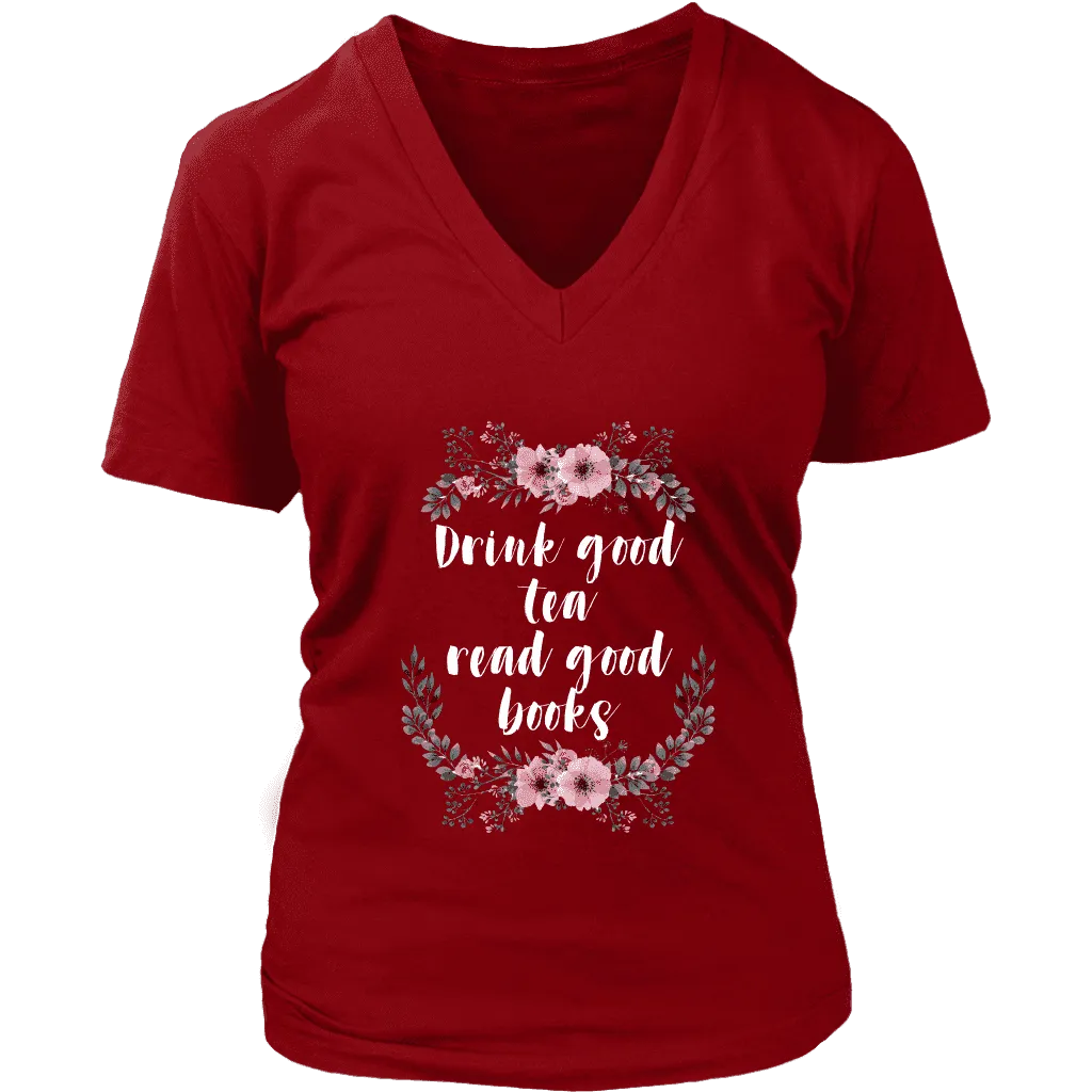 "Read Good Books" V-neck Tshirt