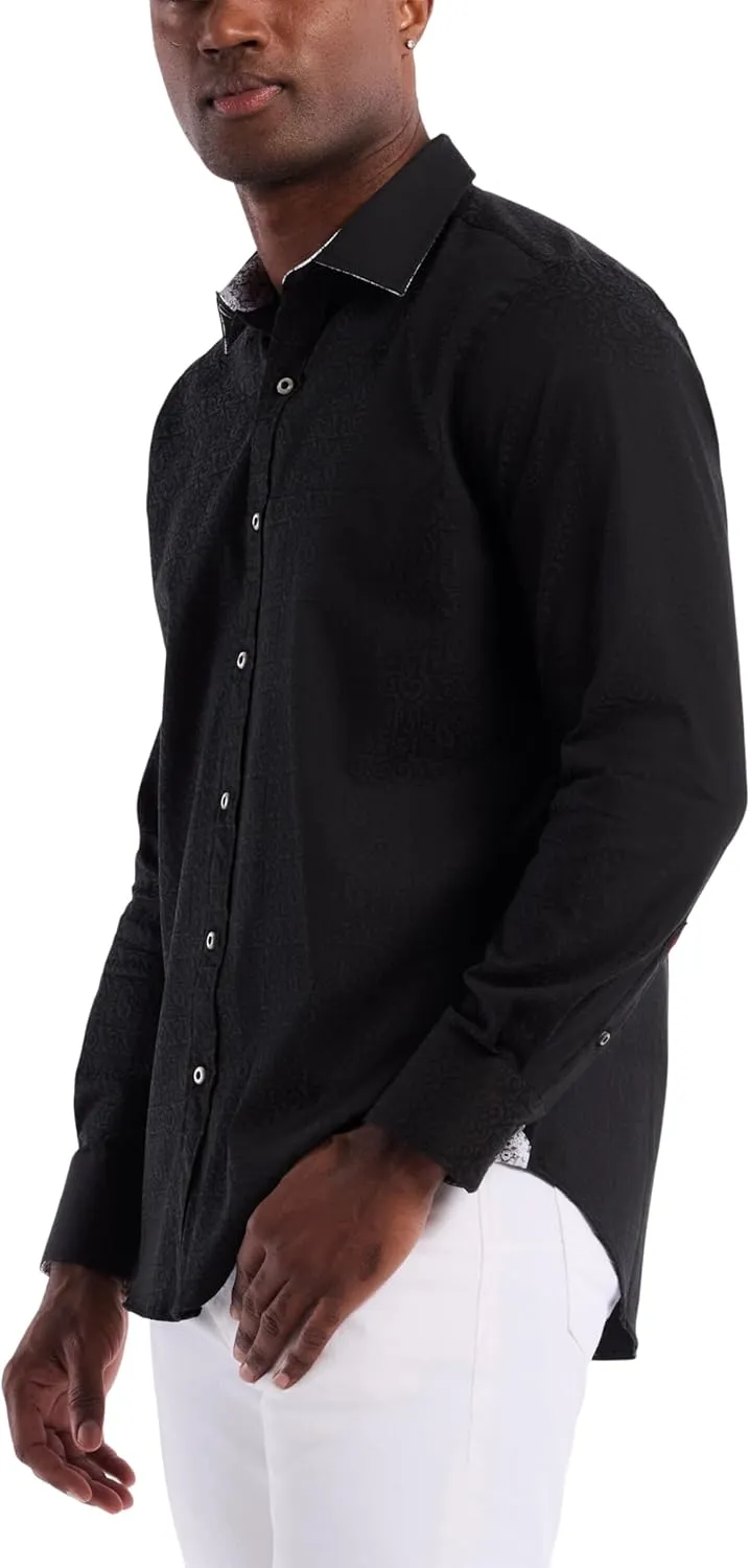 Robert Graham Mens Windsor Long-Sleeve Shirt, Button-Up Shirt for Men