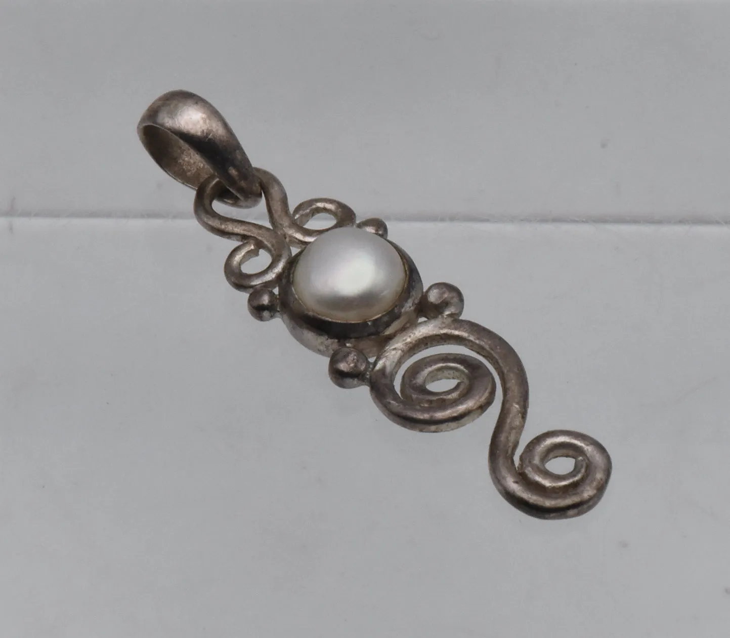 Sterling Silver and Pearl Pendant
