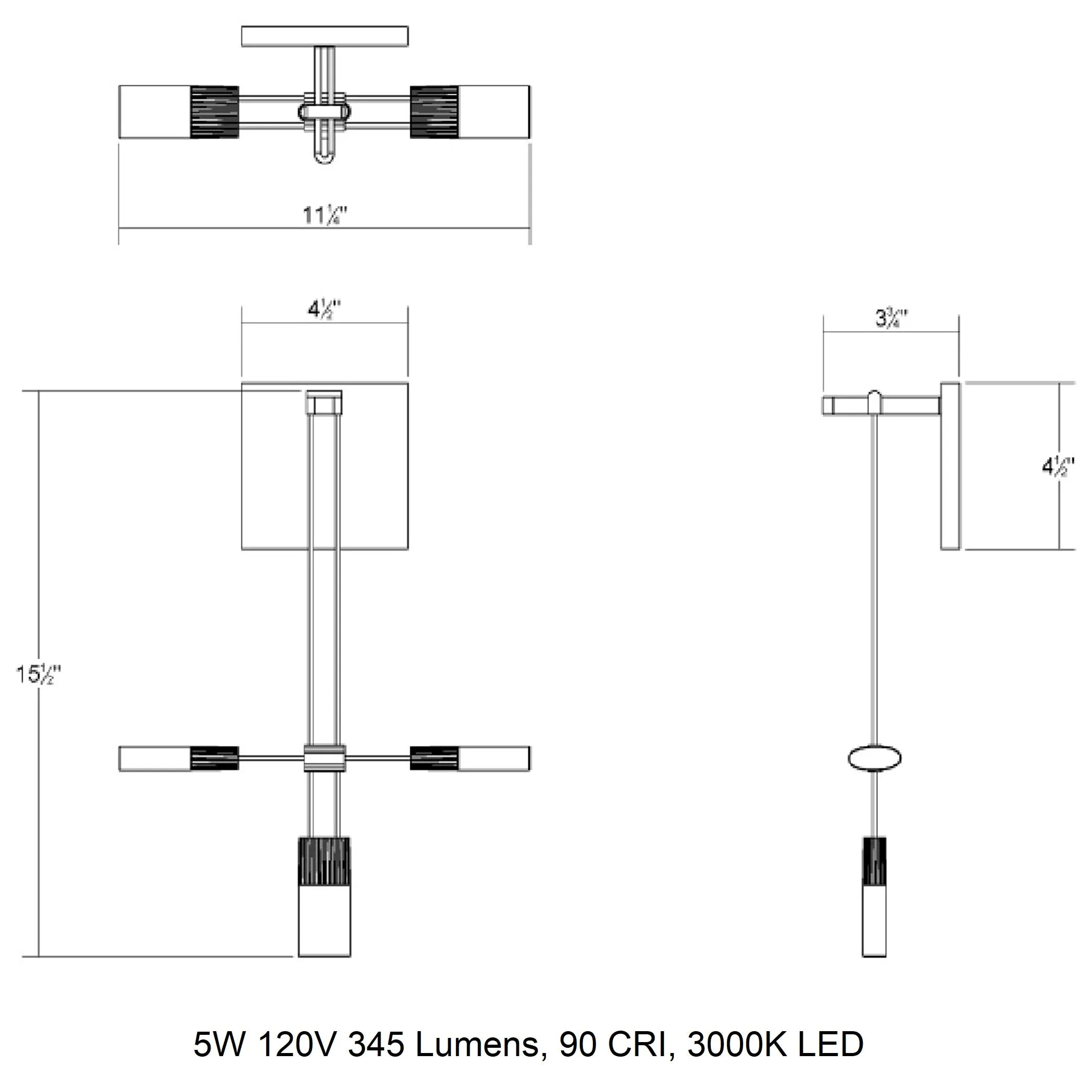 Suspenders Standard Single Wall Light