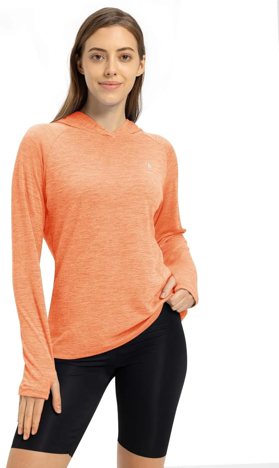TBMPOY Womens UPF 50  Sun Protection Hoodie Shirt Long Sleeve Fishing Hiking Outdoor UV Shirt Lightweight