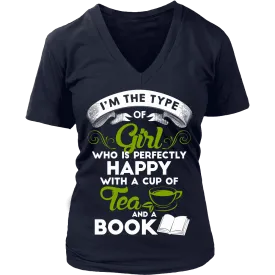 Tea & Books - V-neck