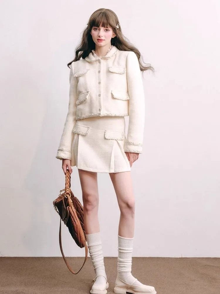 Thousands of gold small fragrant jacket half skirt【s0000004440】