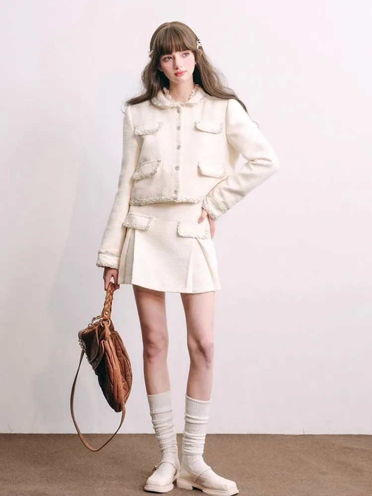 Thousands of gold small fragrant jacket half skirt【s0000004440】