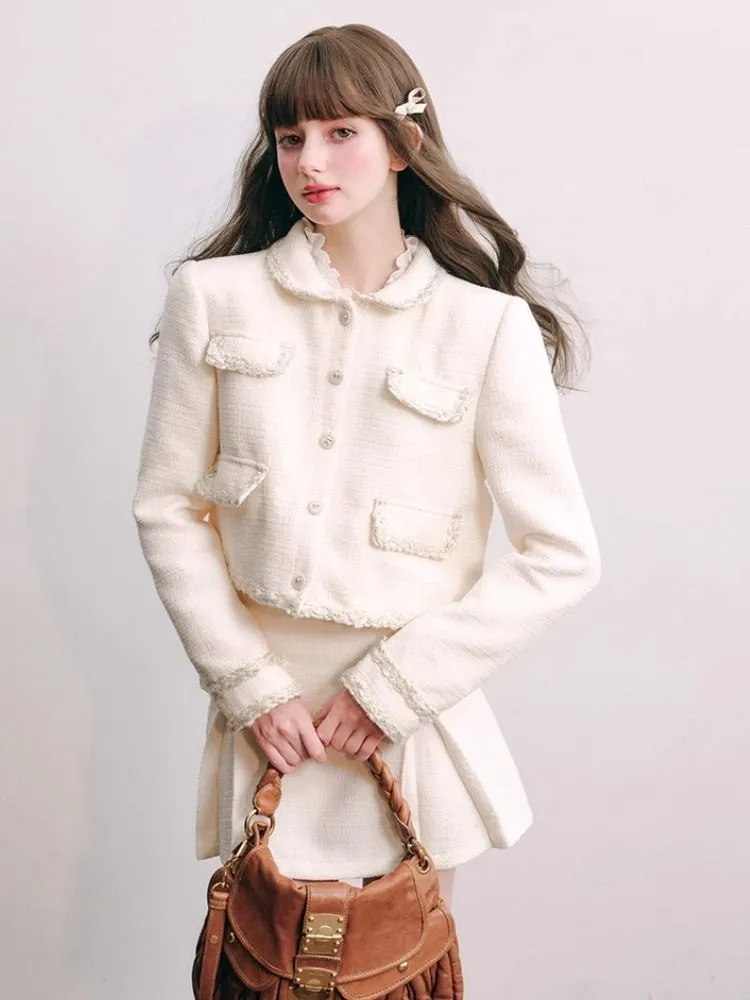 Thousands of gold small fragrant jacket half skirt【s0000004440】