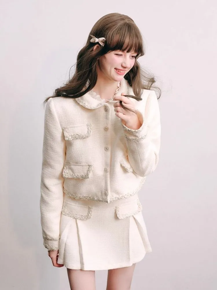 Thousands of gold small fragrant jacket half skirt【s0000004440】
