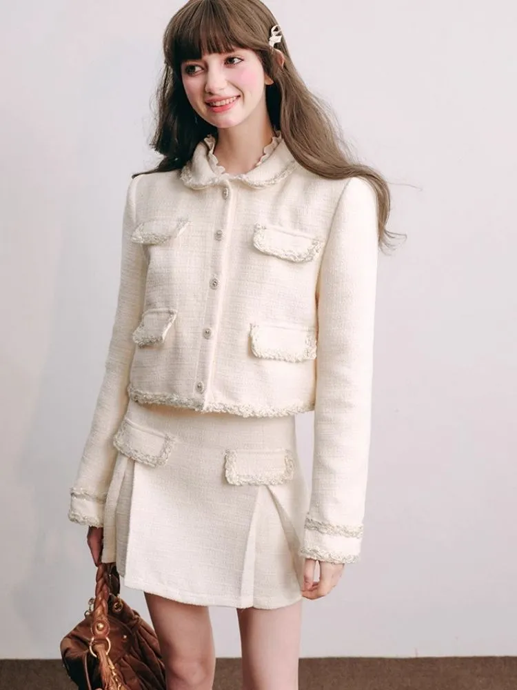 Thousands of gold small fragrant jacket half skirt【s0000004440】