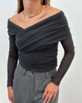 Top con spalle scoperte