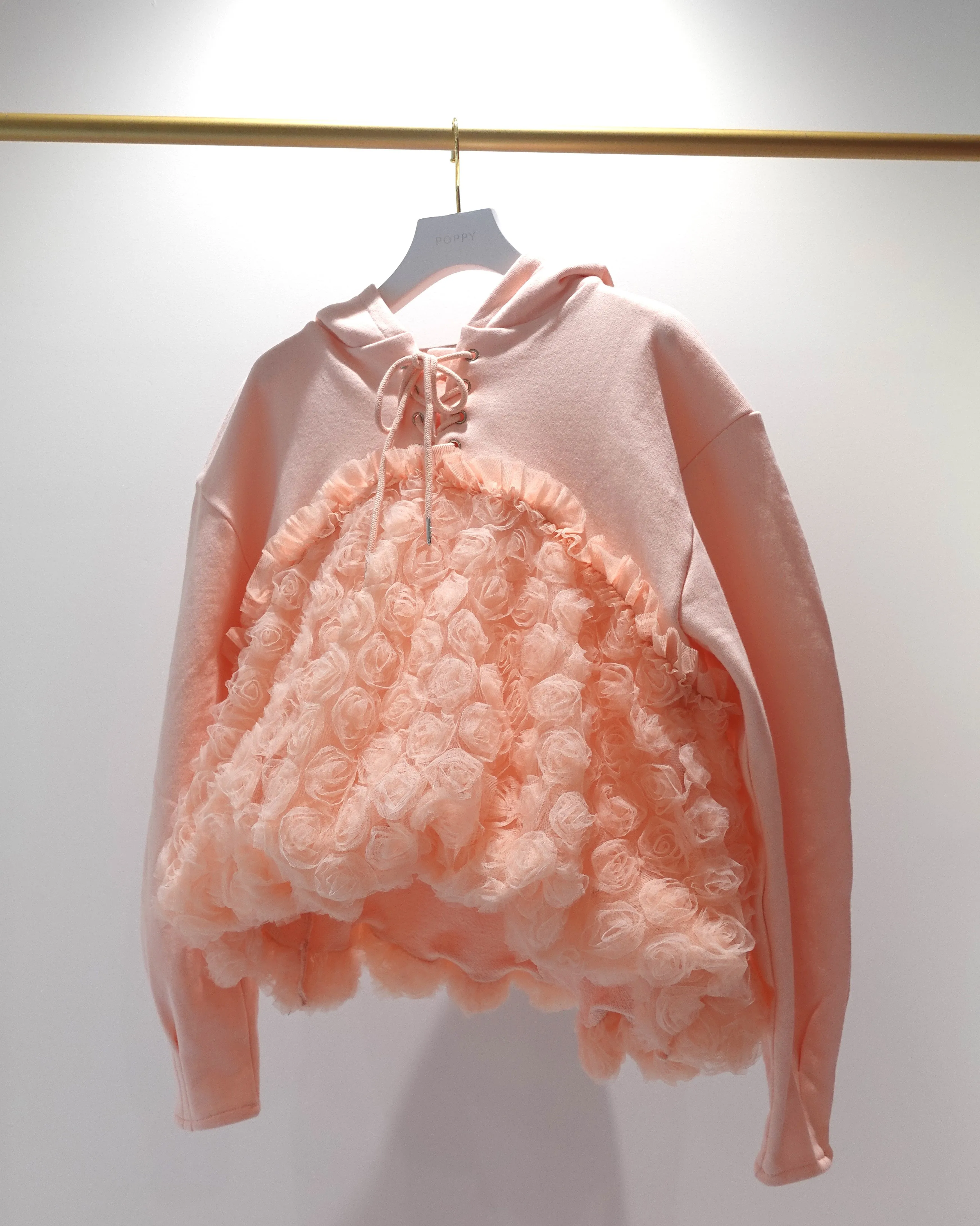tulle docking hoodie（pink）