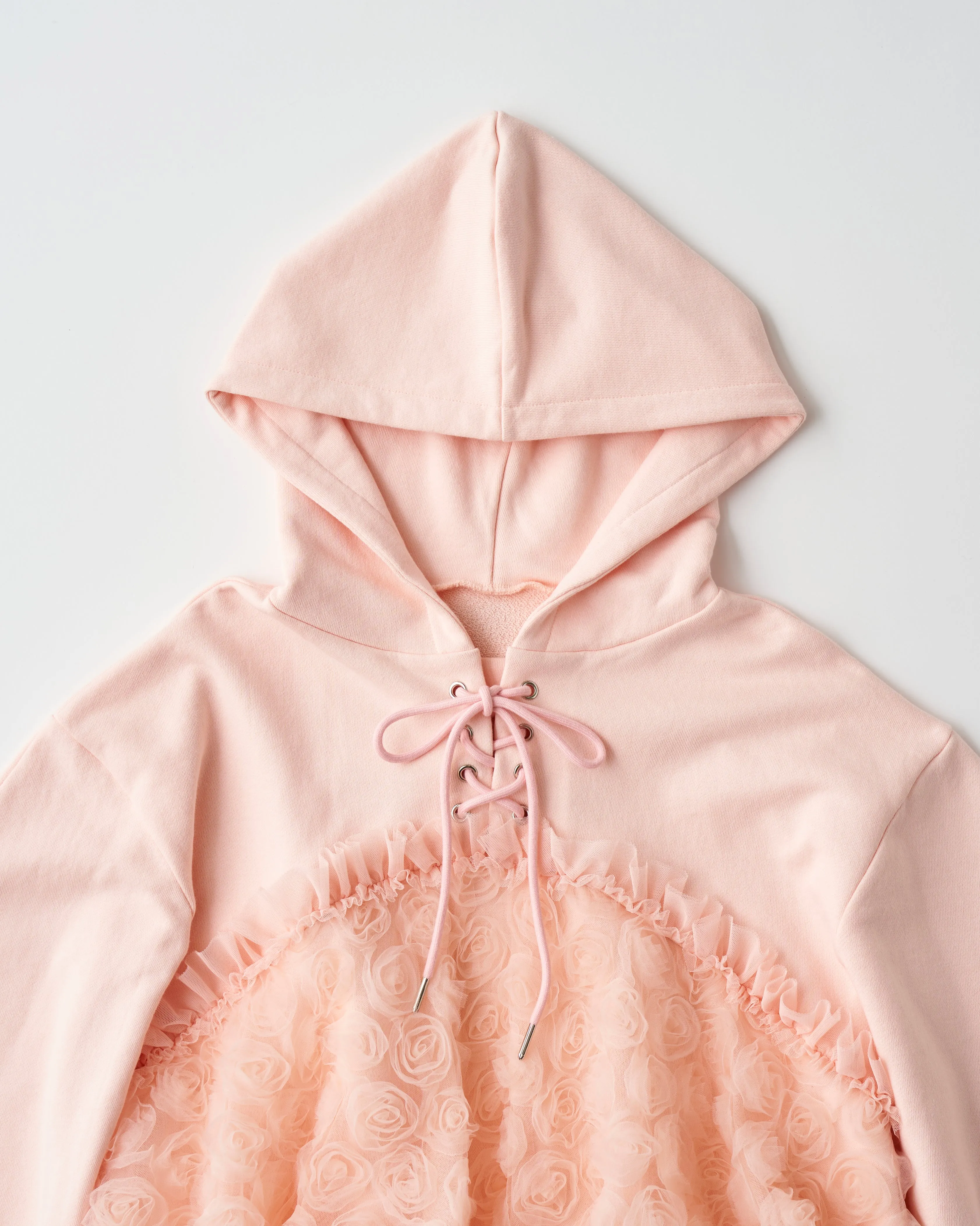 tulle docking hoodie（pink）