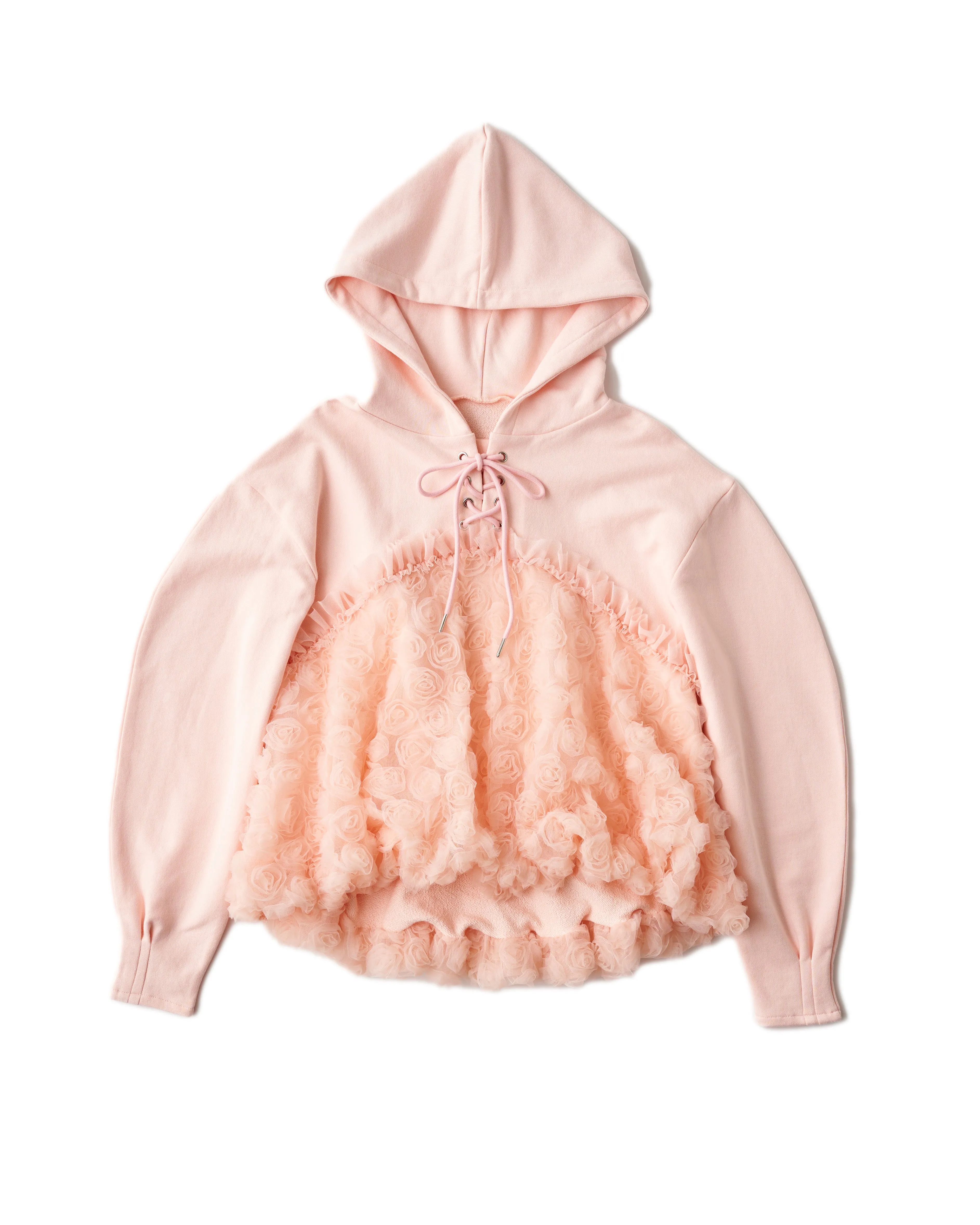 tulle docking hoodie（pink）