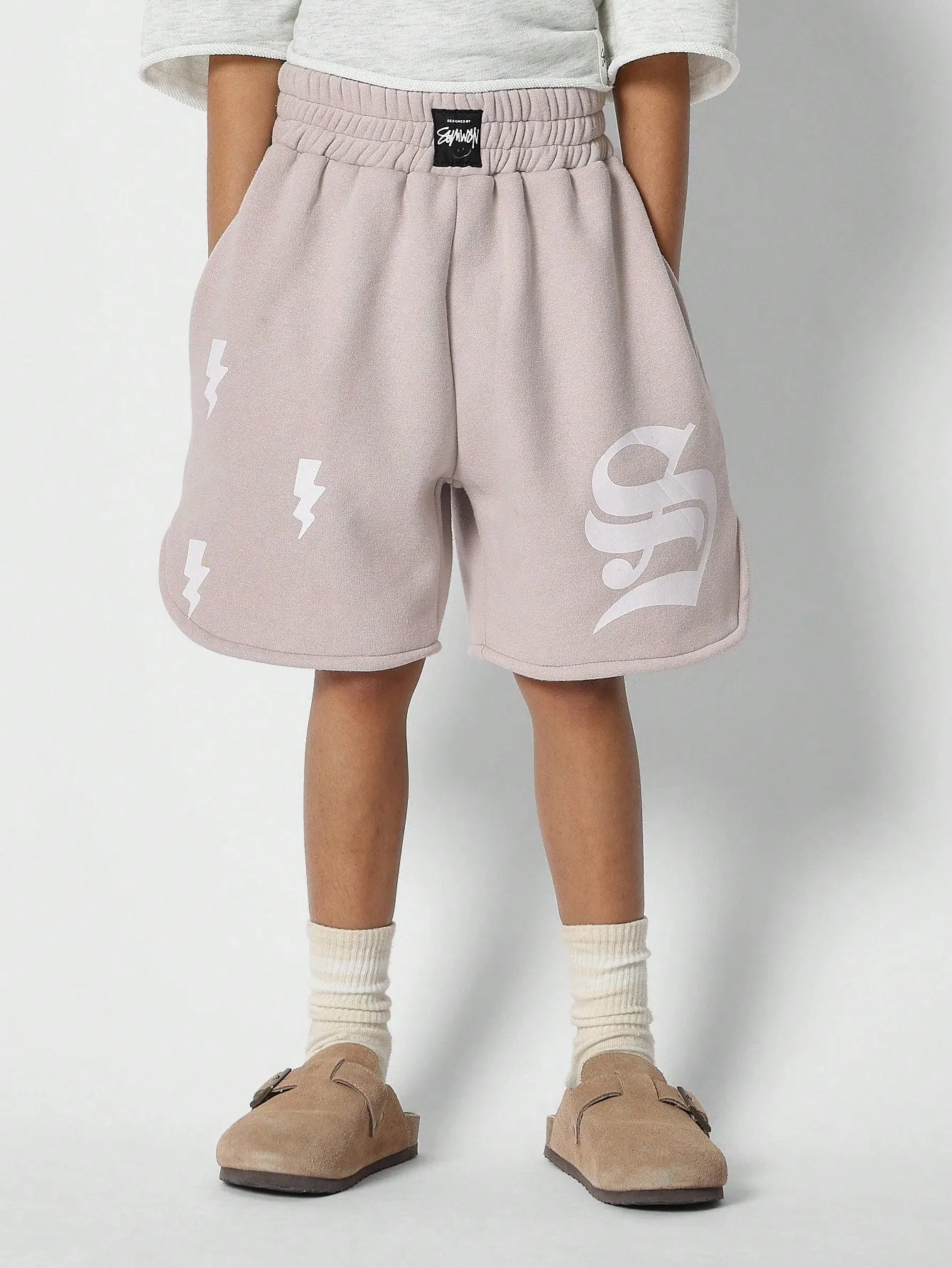 Tween Girls Boxer Fir Essential Short With Front And Back Graphic Print