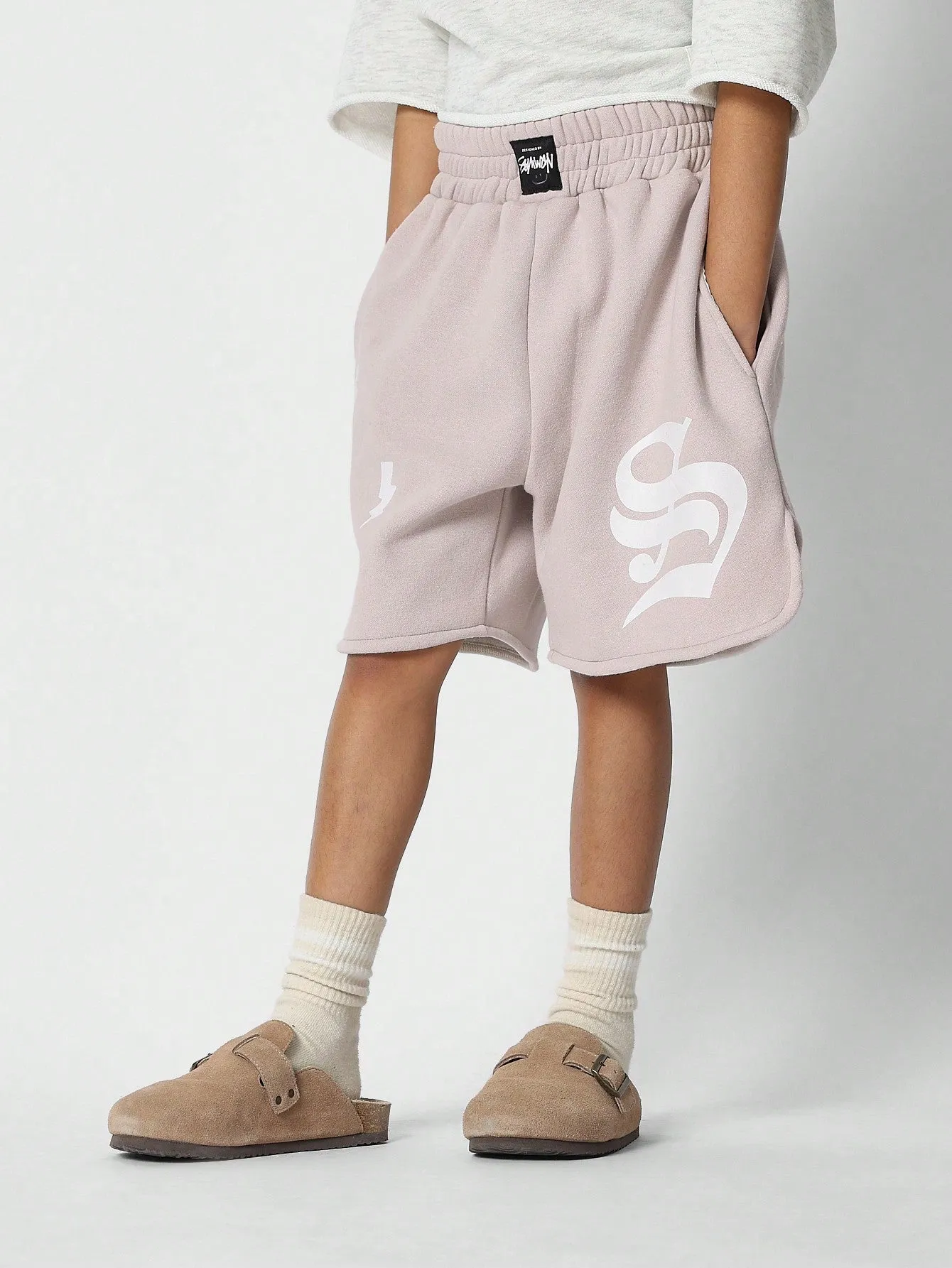Tween Girls Boxer Fir Essential Short With Front And Back Graphic Print