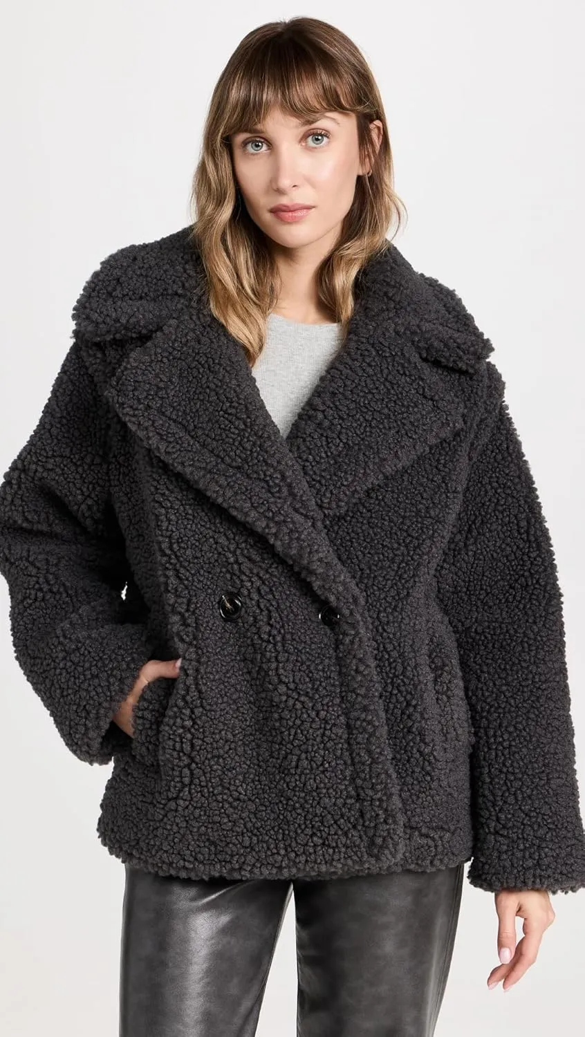 UGG Women's Gertrude Short Teddy Coat