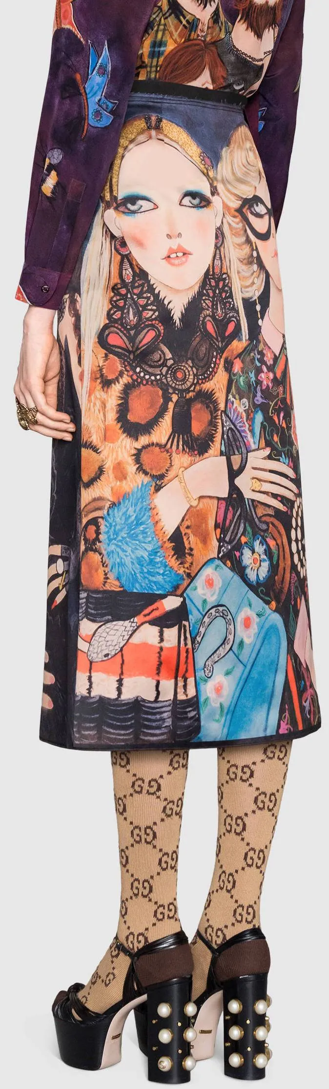 'Unskilled Worker' A-Line Skirt